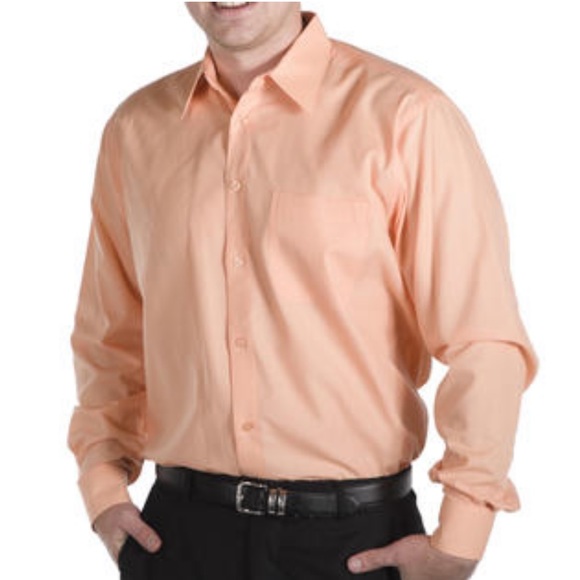 Pronto Uomo Other - 11. Pronto•Uomo Mens Dress Shirt in Light Peach